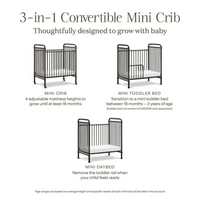 Thumbnail for NAMESAKE Abigail 3-in-1 Convertible Mini Crib