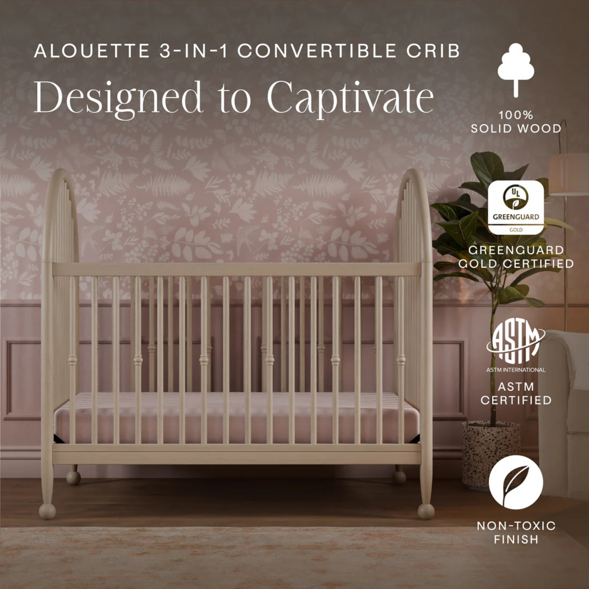 Lit de bébé convertible 3 en 1 Alouette homonyme