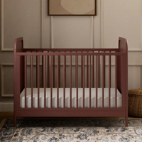 Thumbnail for NAMESAKE Brimsley Tambour 3-in-1 Convertible Crib - Crimson