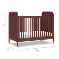 Thumbnail for NAMESAKE Brimsley Tambour 3-in-1 Convertible Crib - Crimson