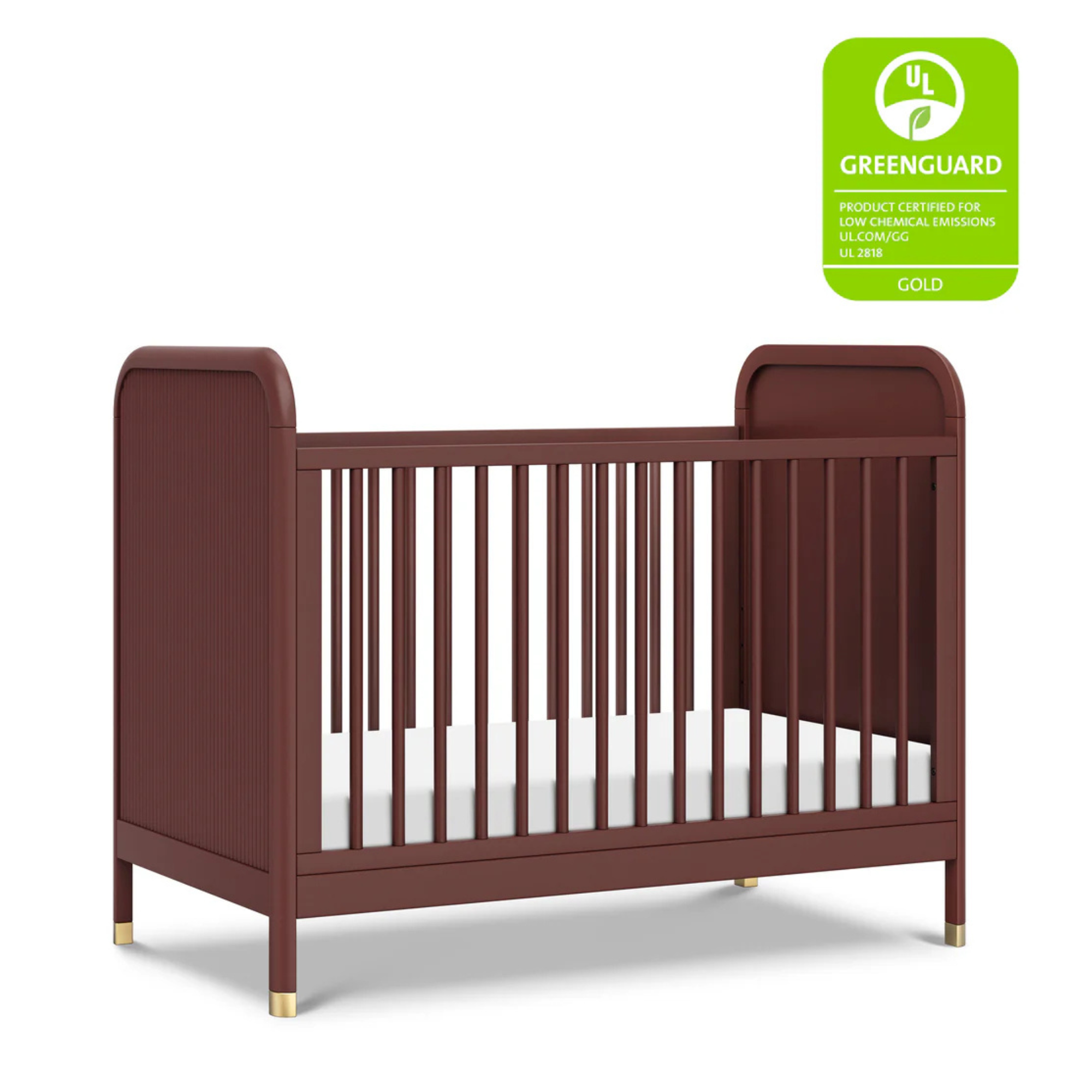 NAMESAKE Brimsley Tambour 3-in-1 Convertible Crib - Crimson