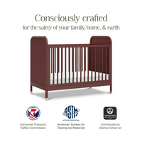 Thumbnail for NAMESAKE Brimsley Tambour 3-in-1 Convertible Crib - Crimson