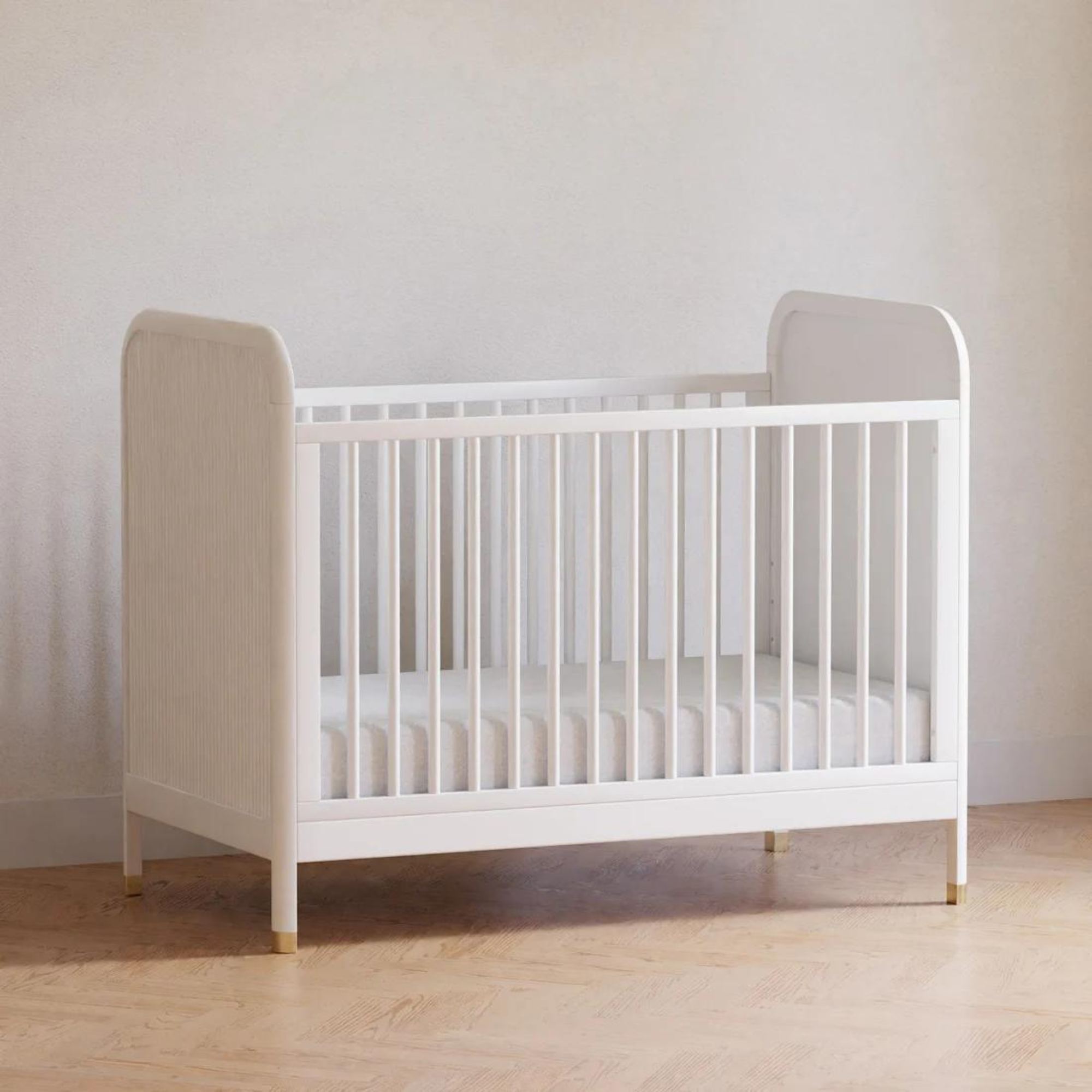 NAMESAKE Brimsley Tambour 3-in-1 Convertible Crib - Warm White