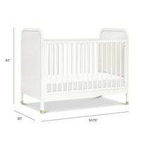 Thumbnail for NAMESAKE Brimsley Tambour 3-in-1 Convertible Crib - Warm White