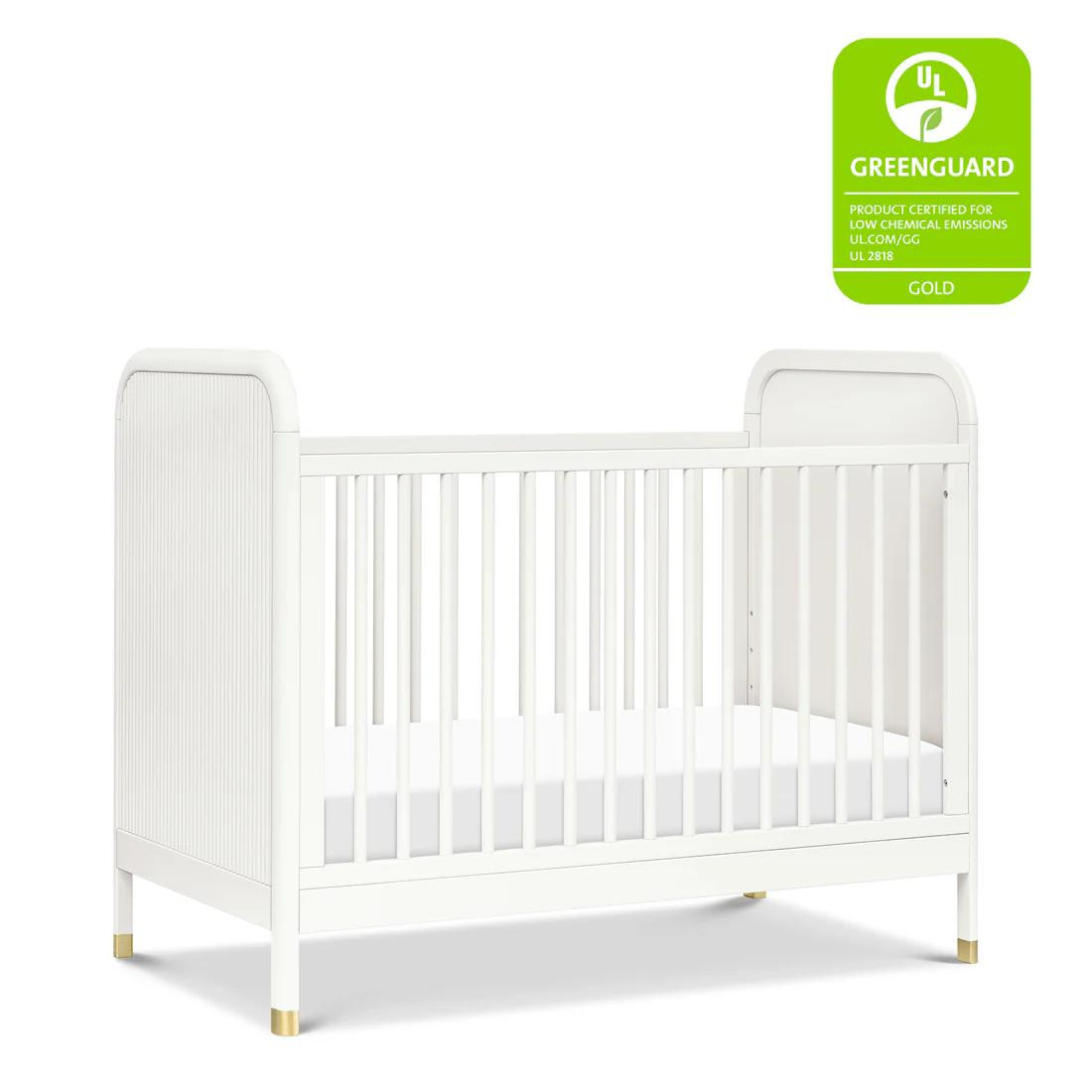 NAMESAKE Brimsley Tambour 3-in-1 Convertible Crib - Warm White