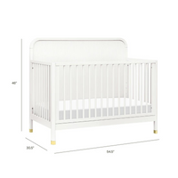 Thumbnail for NAMESAKE Brimsley Tambour 4-in-1 Convertible Crib - Warm White