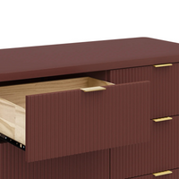 Thumbnail for NAMESAKE Brimsley Tambour 6-Drawer Assembled Dresser - Crimson