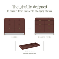 Thumbnail for NAMESAKE Brimsley Tambour 6-Drawer Assembled Dresser - Crimson