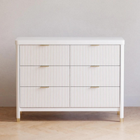 Thumbnail for NAMESAKE Brimsley Tambour 6-Drawer Assembled Dresser - Warm White