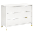 NAMESAKE Brimsley Tambour 6-Drawer Assembled Dresser - Warm White