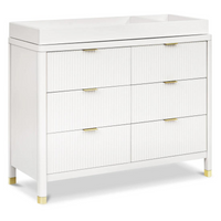 Thumbnail for NAMESAKE Brimsley Tambour 6-Drawer Assembled Dresser - Warm White