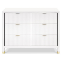 Thumbnail for NAMESAKE Brimsley Tambour 6-Drawer Assembled Dresser - Warm White