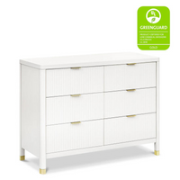 Thumbnail for NAMESAKE Brimsley Tambour 6-Drawer Assembled Dresser - Warm White