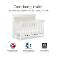 Thumbnail for NAMESAKE Darlington 4-in-1 Convertible Crib - Warm White