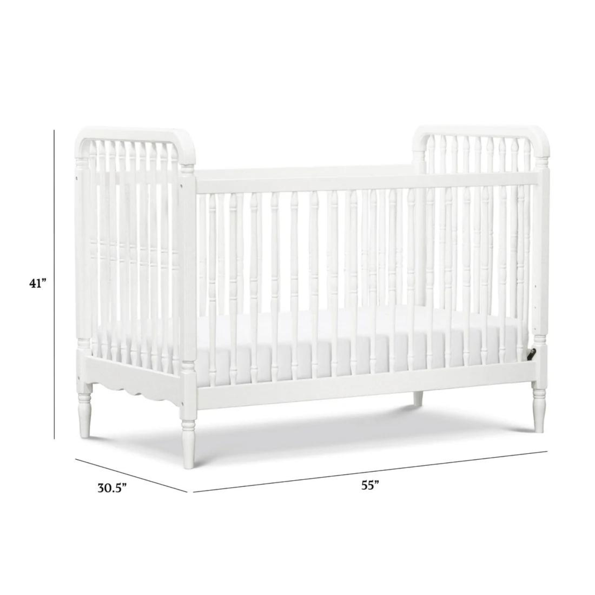Lit bébé convertible 3 en 1 Liberty Namesake avec kit de conversion pour lit d'enfant