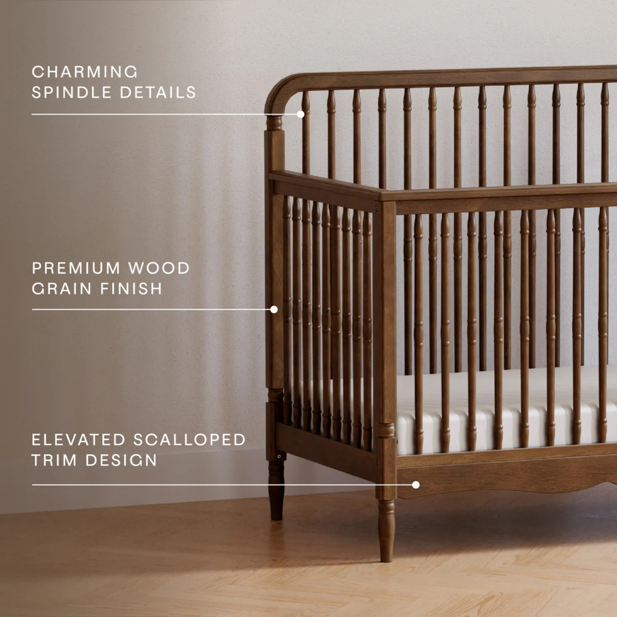 NAMESAKE Liberty 4-in-1 Convertible Spindle Crib