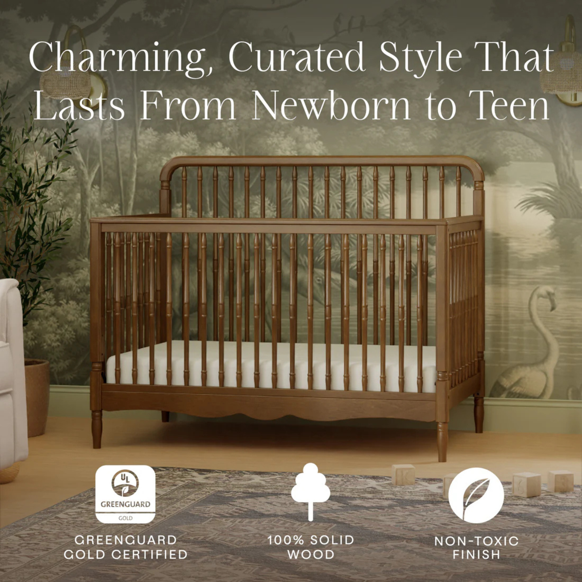 NAMESAKE Liberty 4-in-1 Convertible Spindle Crib