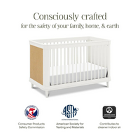 Thumbnail for NAMESAKE Marin with Cane 3-in-1 Convertible Crib