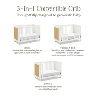 Thumbnail for NAMESAKE Marin with Cane 3-in-1 Convertible Crib