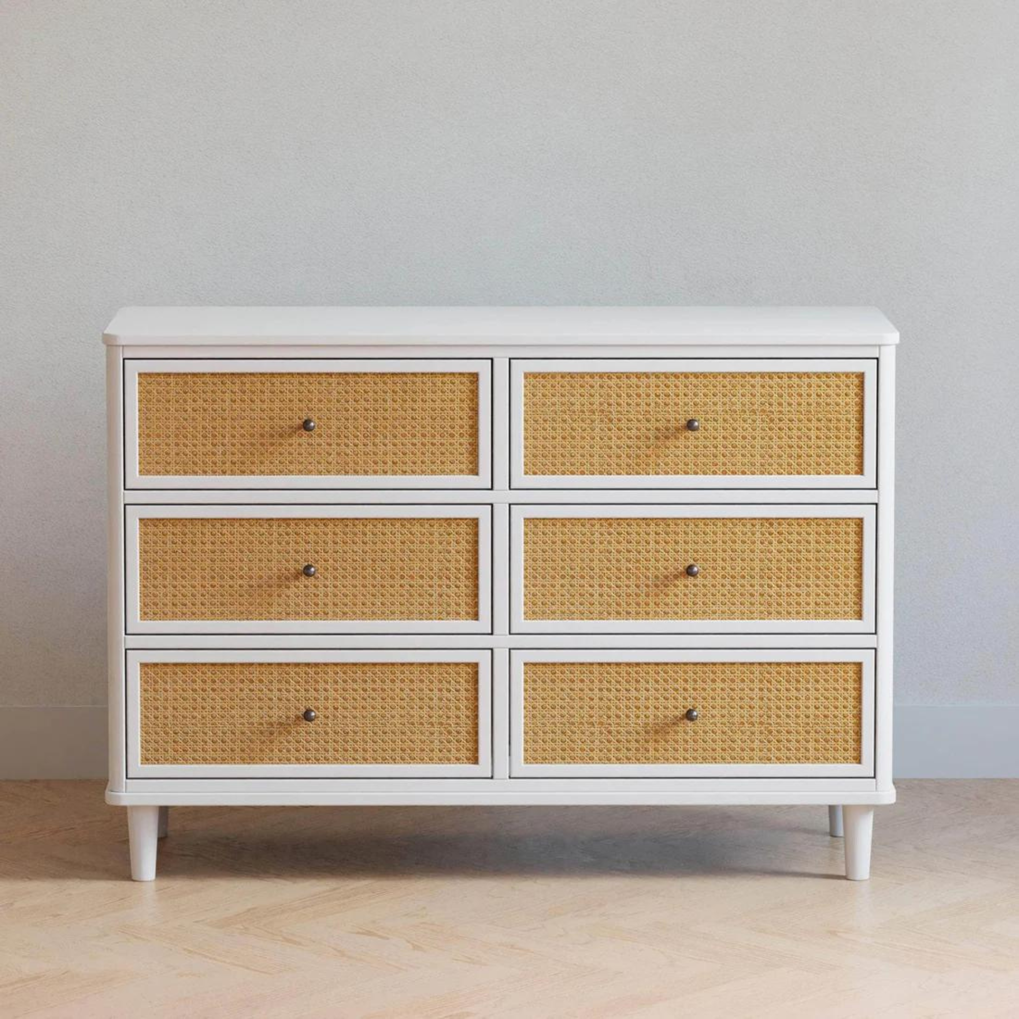 NAMESAKE Marin with Cane 6 Drawer Assembled Dresser