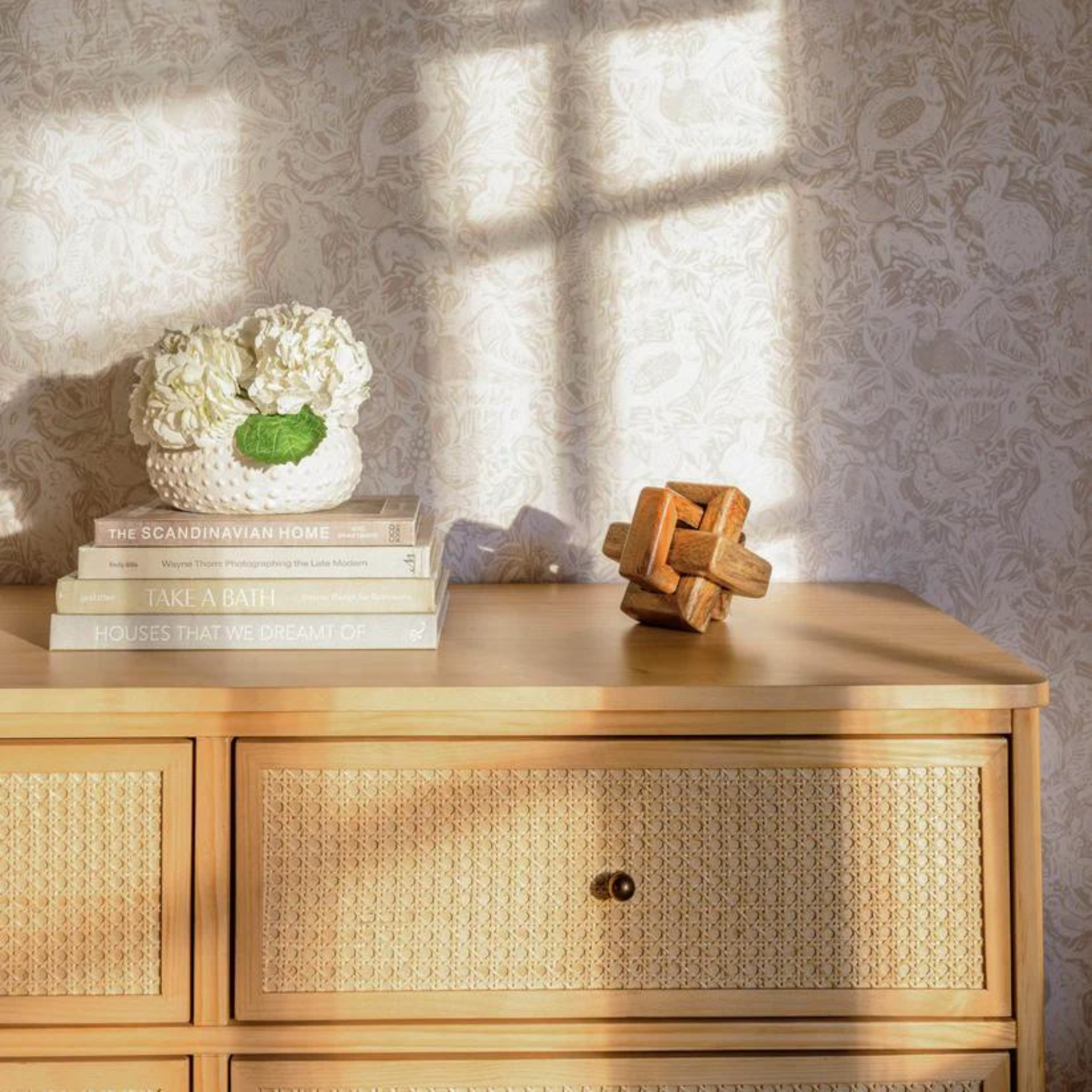 NAMESAKE Marin with Cane 6 Drawer Assembled Dresser