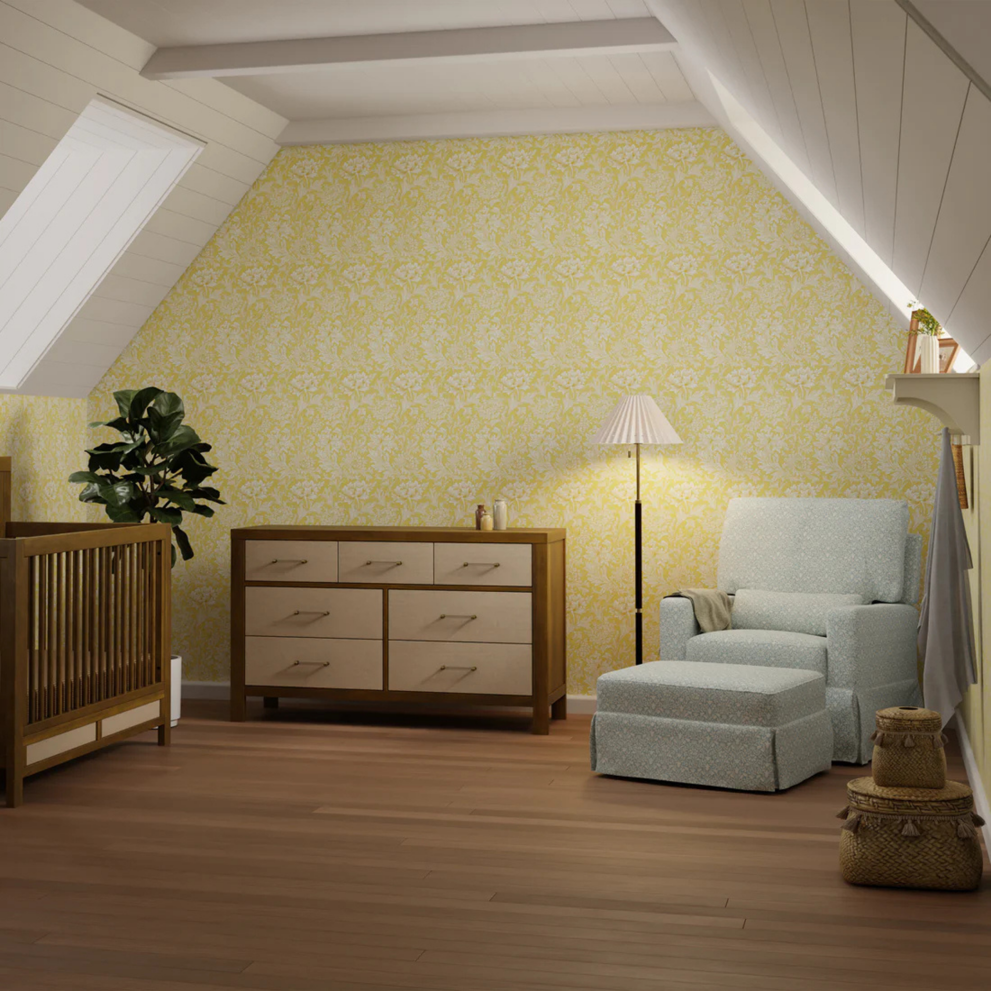 NAMESAKE Morris & Co. Crawford Gliding Ottoman