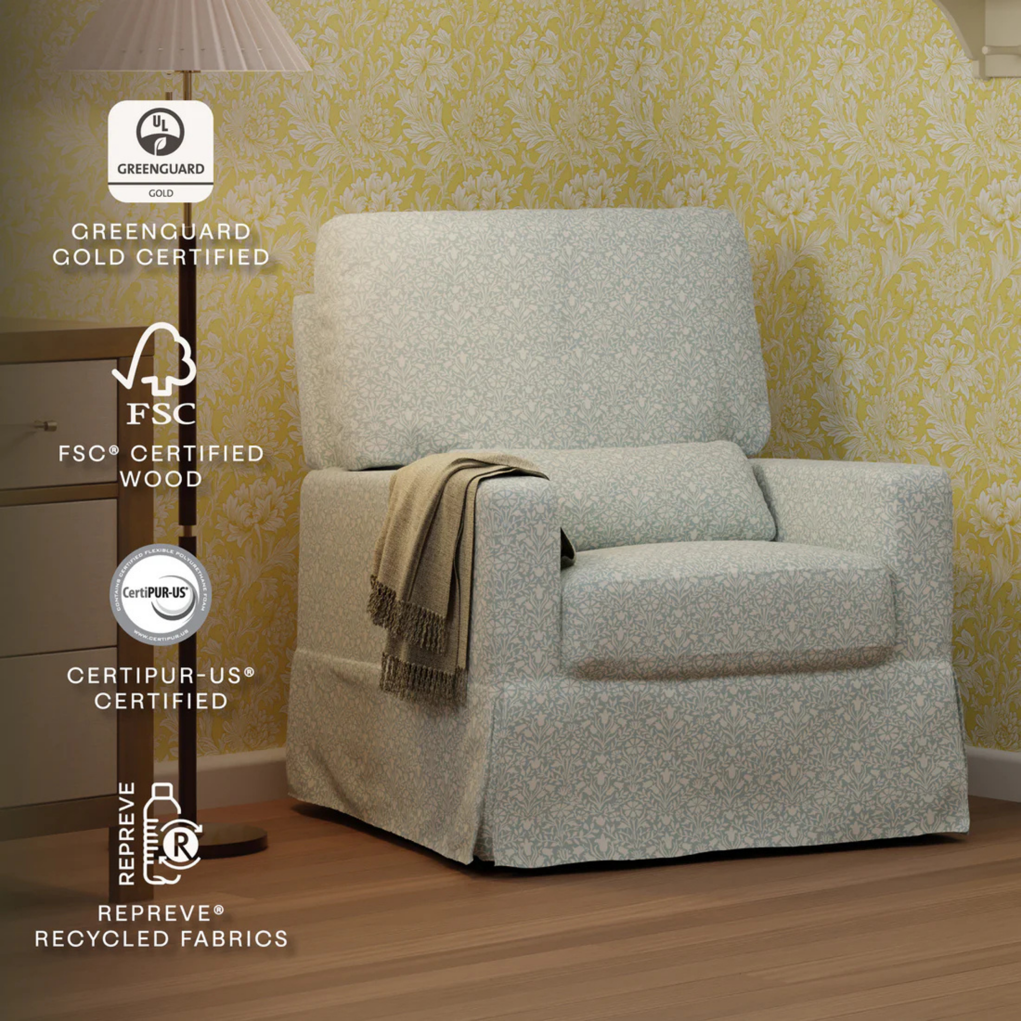 NAMESAKE Morris & Co. Crawford Pillowback Comfort Swivel Glider