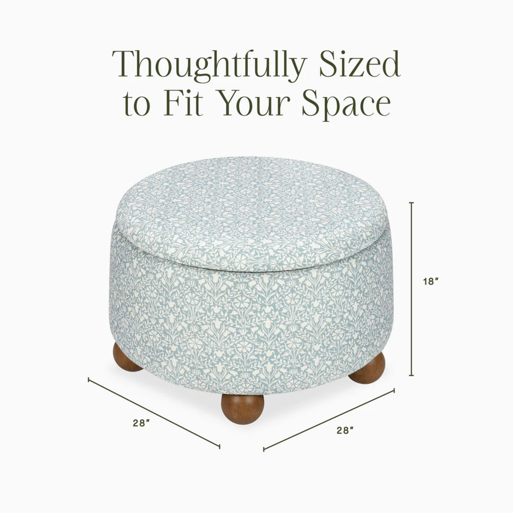 NAMESAKE Morris & Co. Tuffet Storage Ottoman