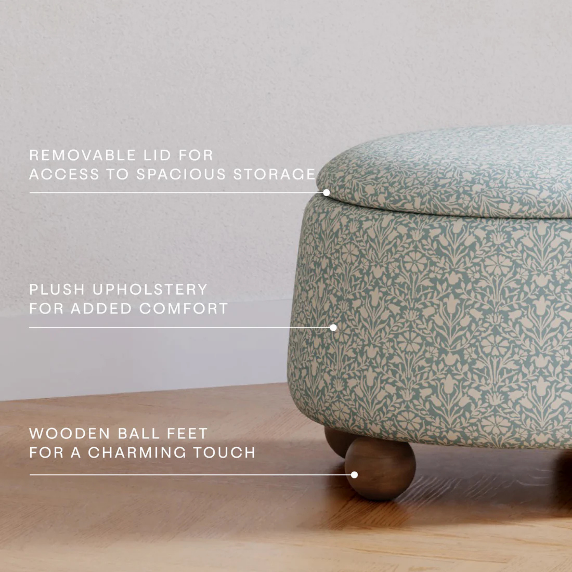 NAMESAKE Morris & Co. Tuffet Storage Ottoman