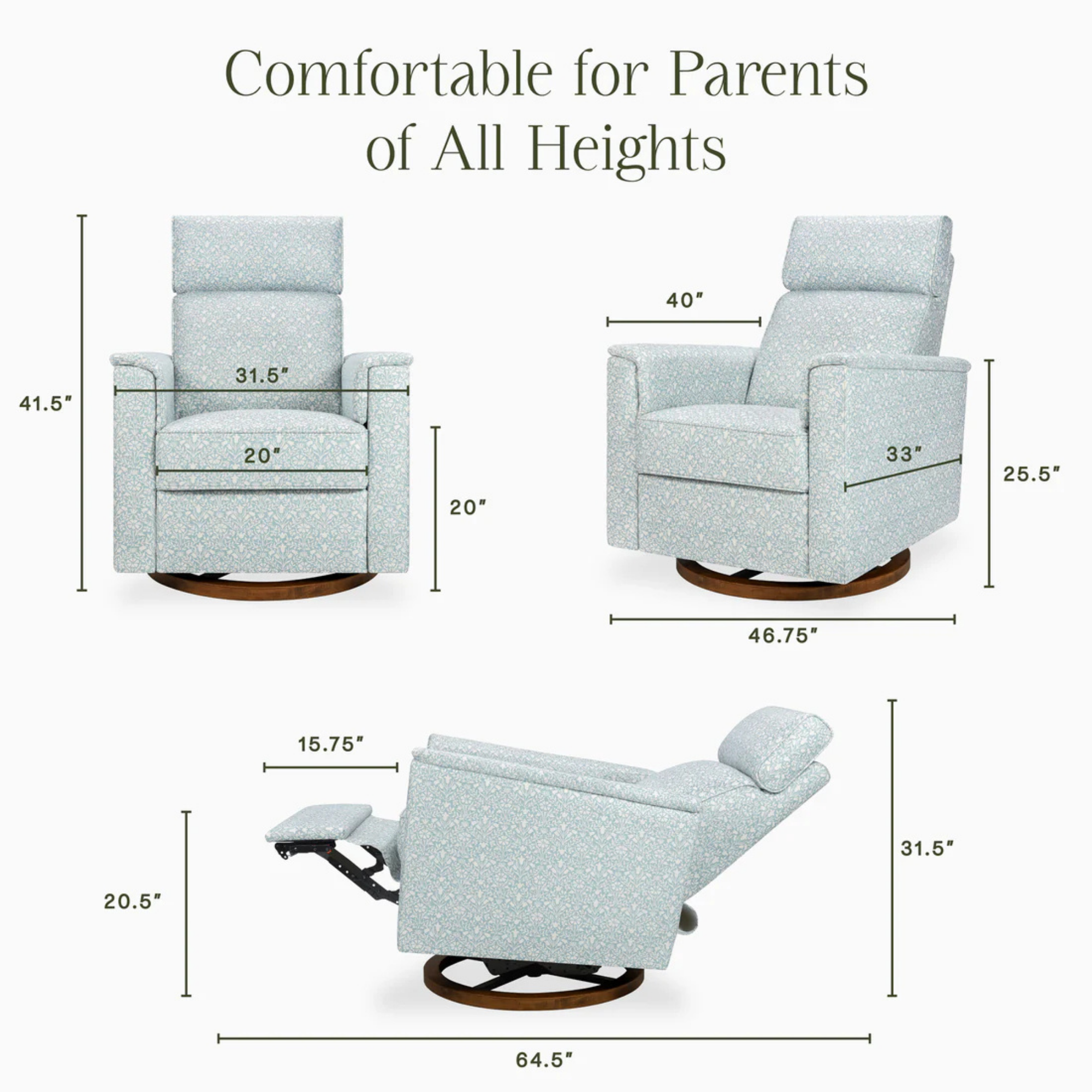 NAMESAKE Morris & Co. Willa Plus Power Recliner w/ Power Headrest