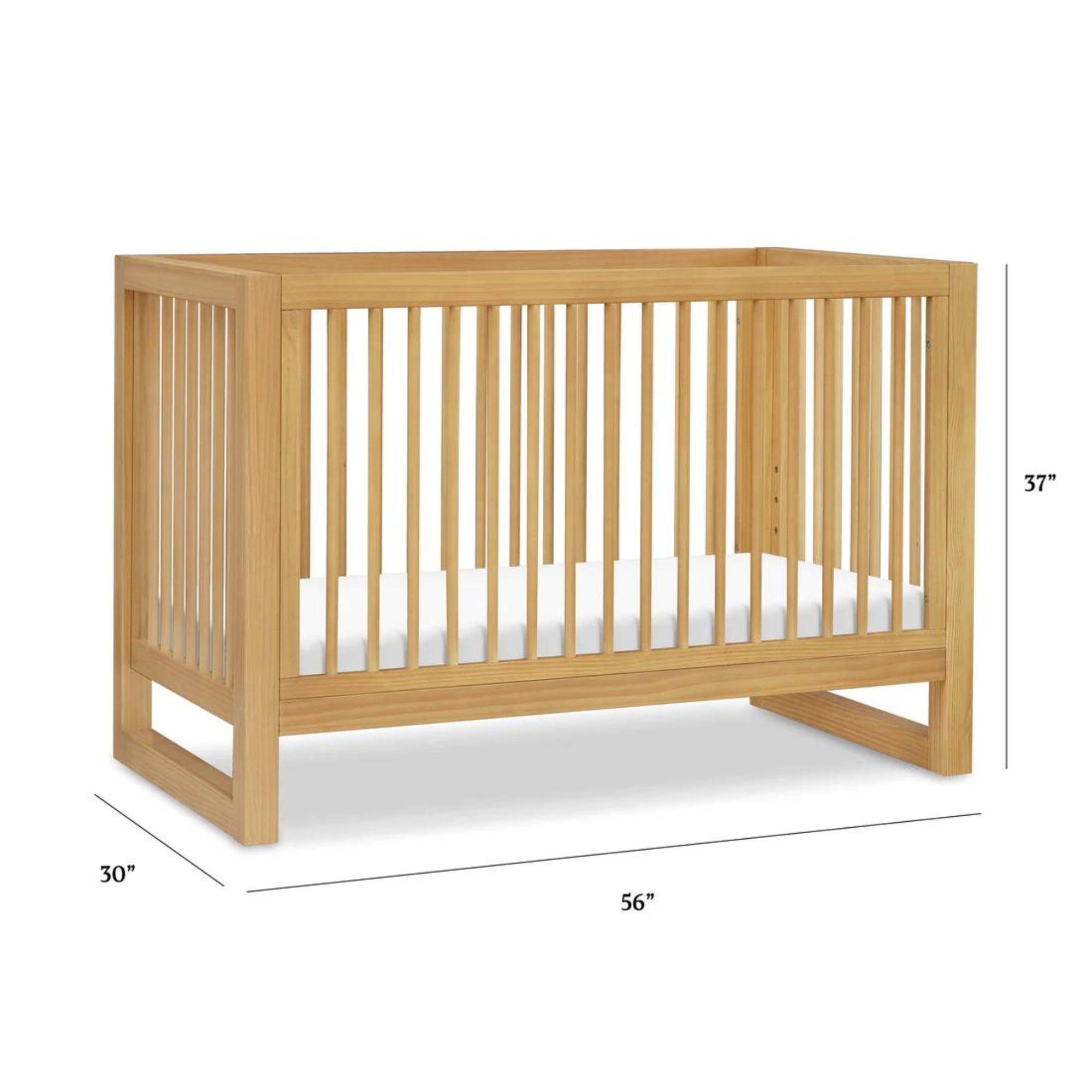 Lit bébé convertible 3 en 1 NAMESAKE Nantucket avec kit de conversion pour lit d'enfant