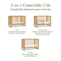 Thumbnail for NAMESAKE Nantucket 3-in-1 Convertible Crib with Toddler Bed Conversion Kit