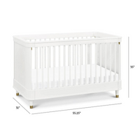 Thumbnail for NAMESAKE Tanner 3-in-1 Convertible Crib - Warm White