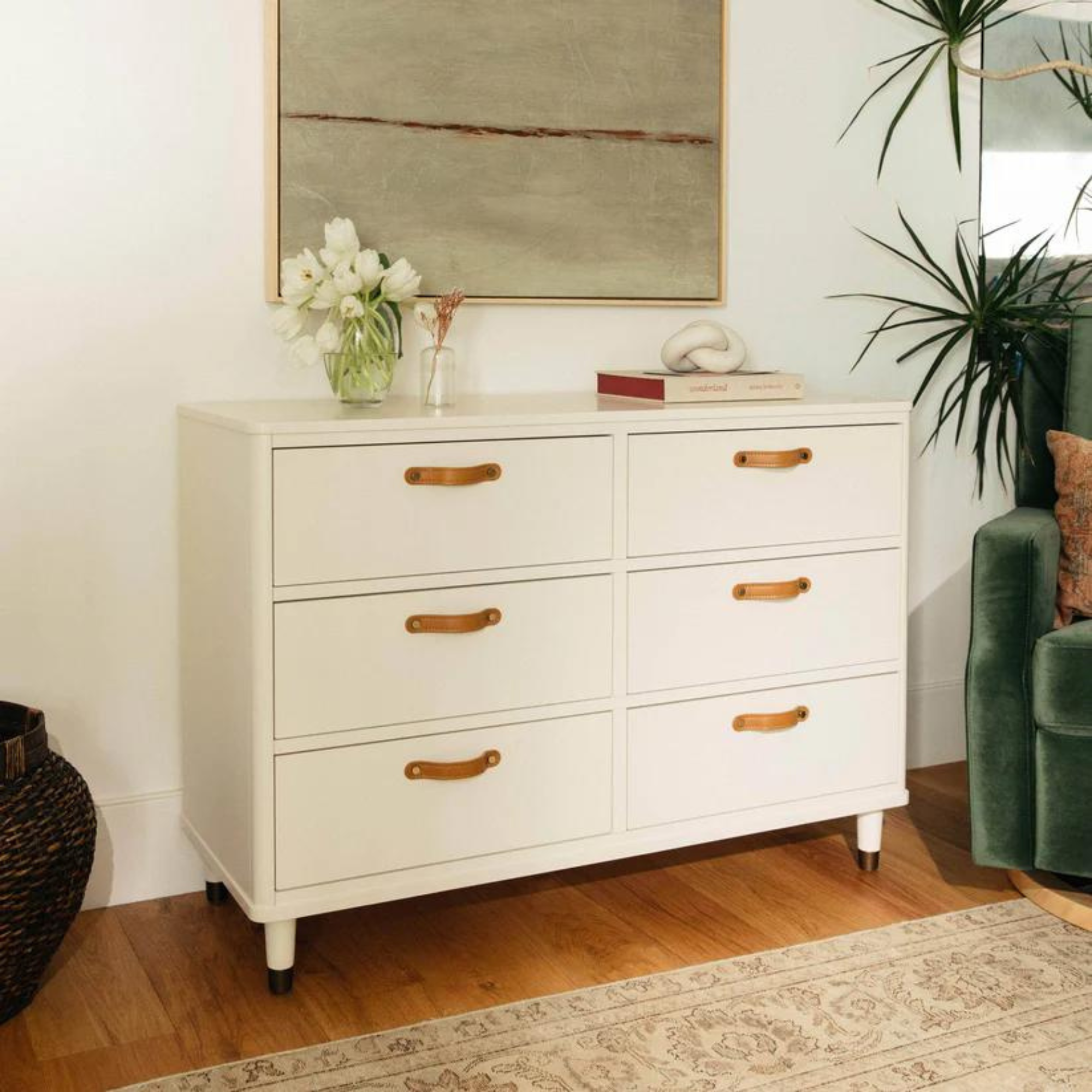 NAMESAKE Tanner 6-Drawer Dresser - Warm White