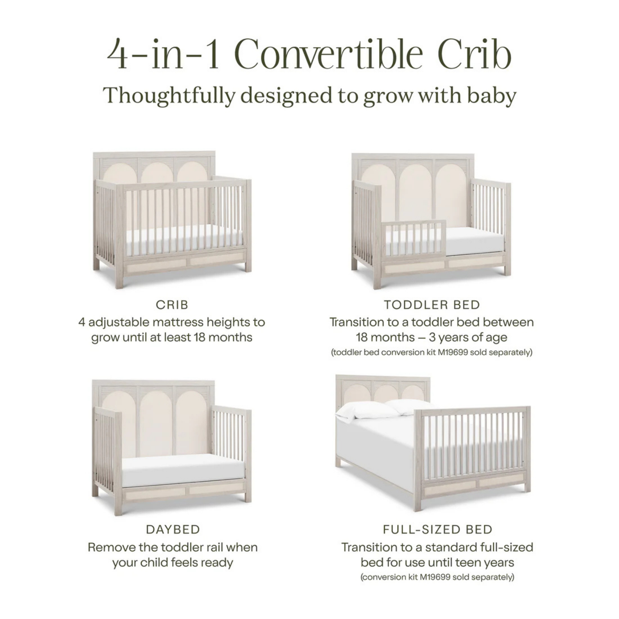 NAMESAKE Eloise 4-in-1 Convertible Crib