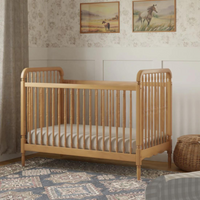 Thumbnail for NAMESAKE Liberty 3-in-1 Convertible Spindle Crib with Toddler Bed Conversion Kit