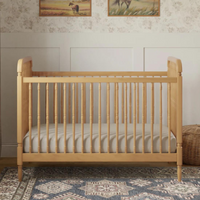 Thumbnail for NAMESAKE Liberty 3-in-1 Convertible Spindle Crib with Toddler Bed Conversion Kit