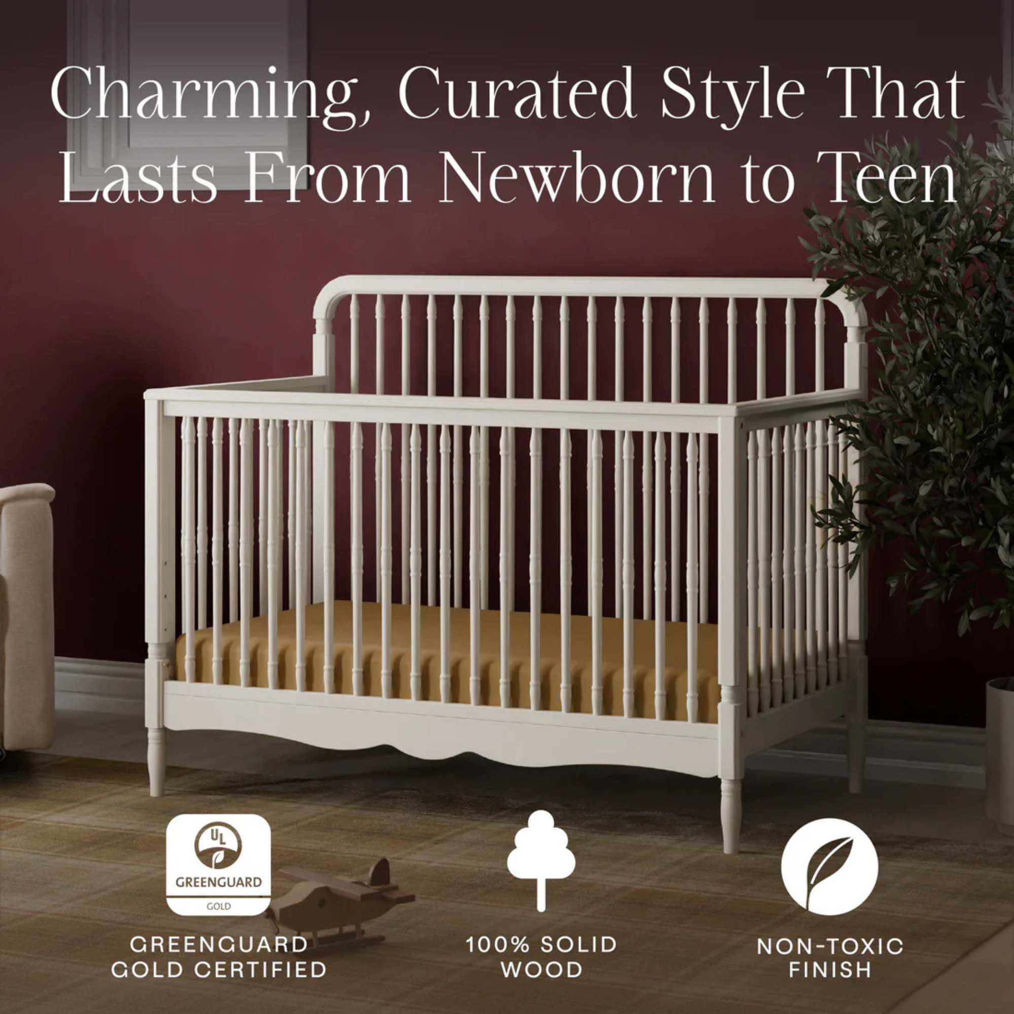 NAMESAKE Liberty 4-in-1 Convertible Spindle Crib