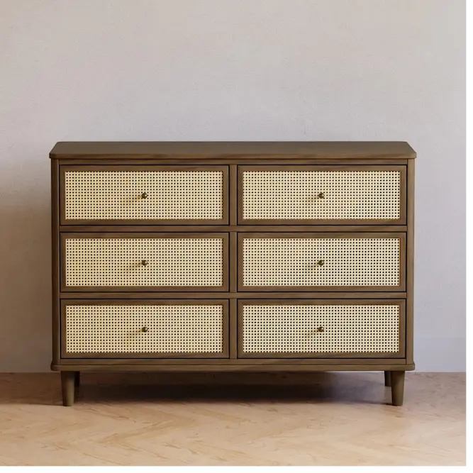 NAMESAKE Marin with Cane 6 Drawer Assembled Dresser