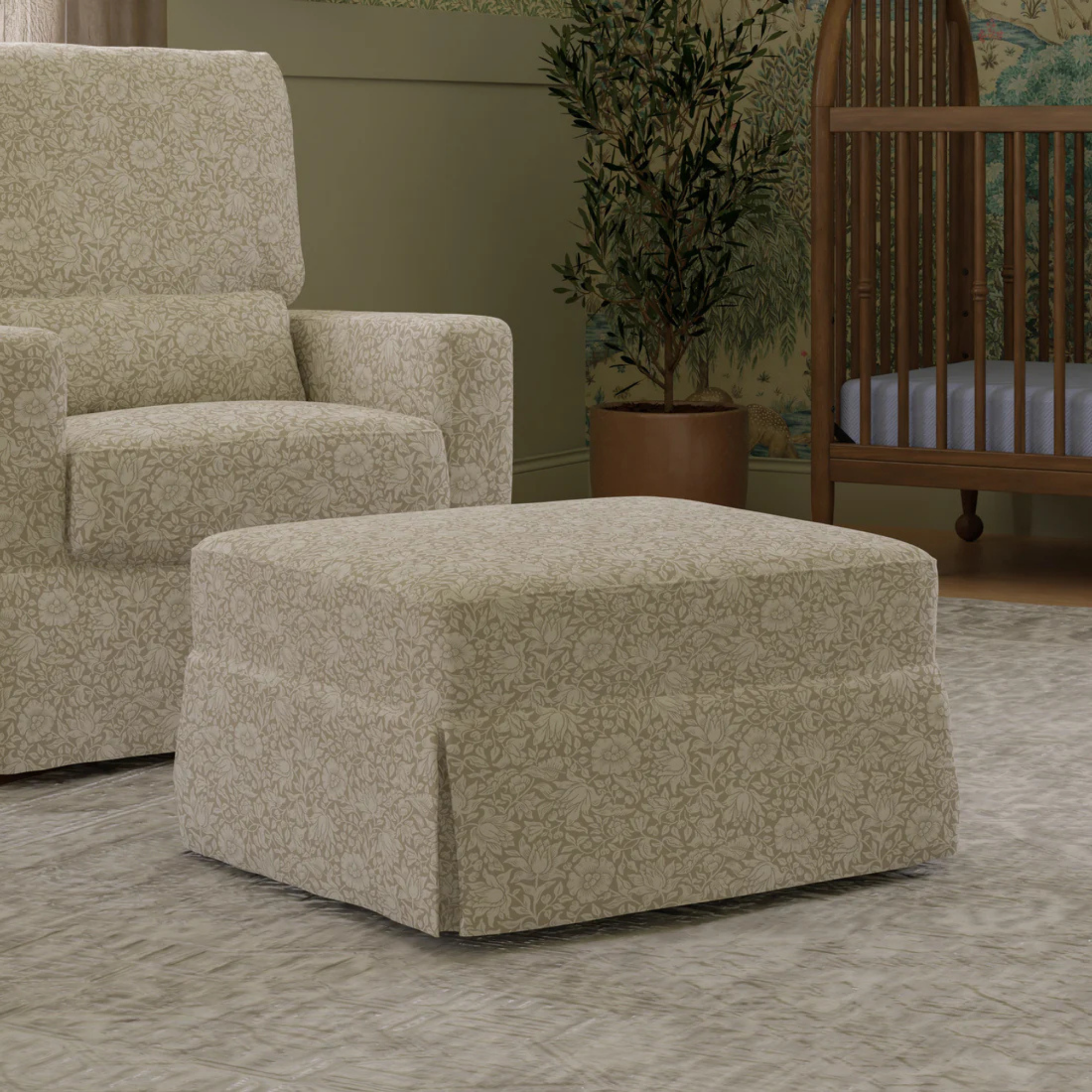 NAMESAKE Morris & Co. Crawford Gliding Ottoman