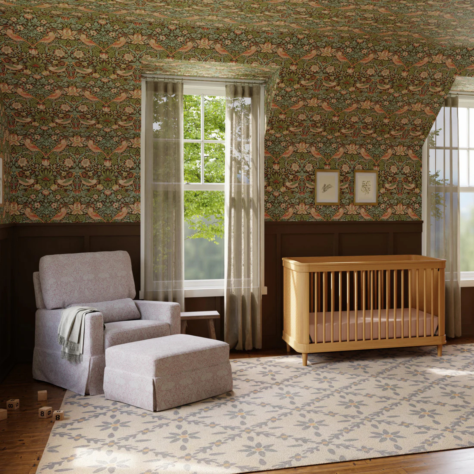 NAMESAKE Morris & Co. Crawford Gliding Ottoman