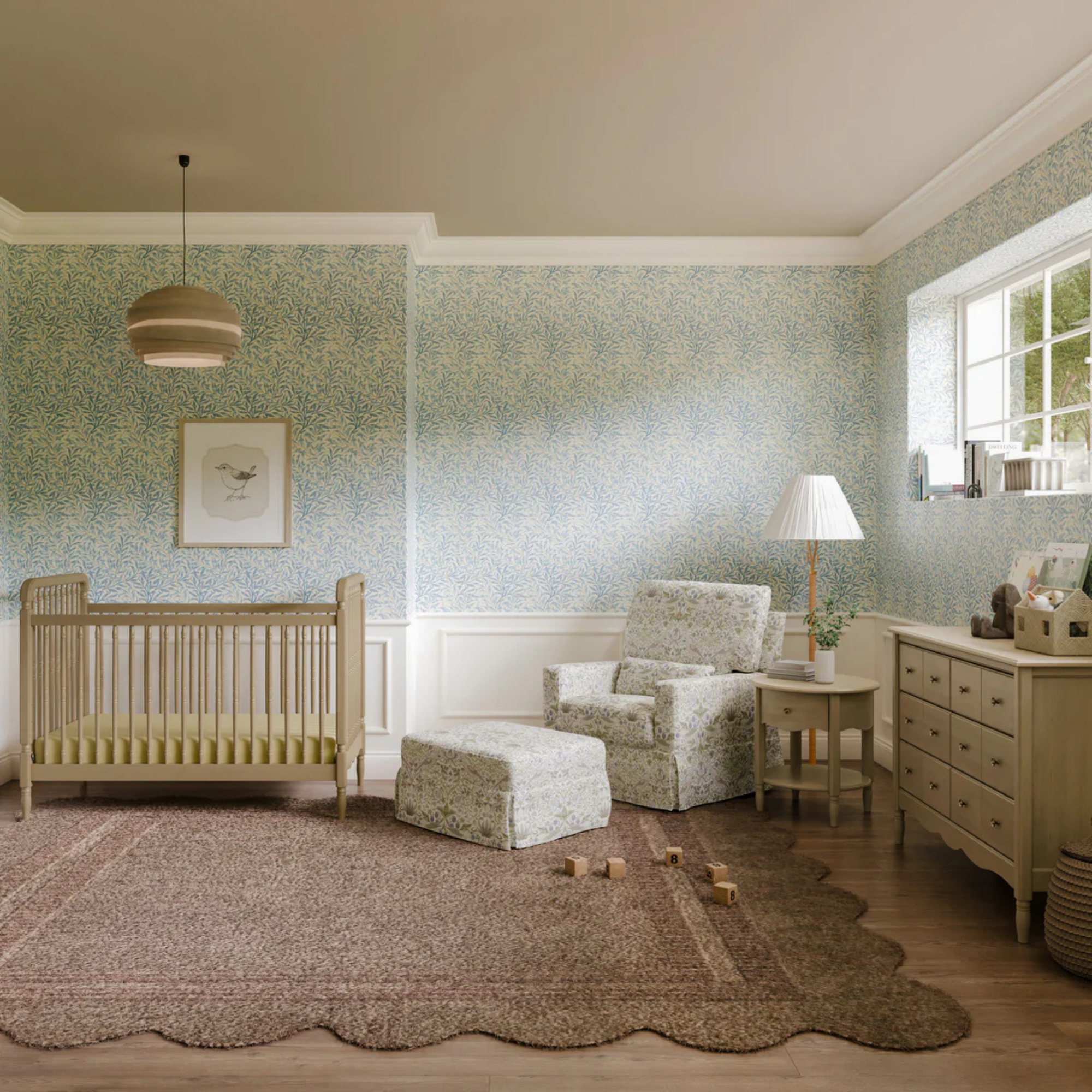 NAMESAKE Morris & Co. Crawford Gliding Ottoman