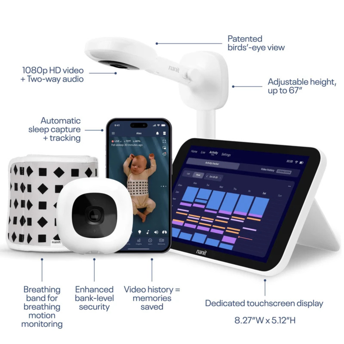 NANIT Smart Baby Monitor System - Wall Mount