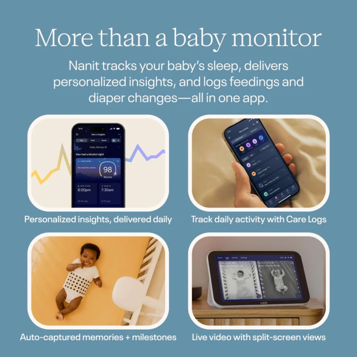 NANIT Smart Baby Monitor System - Wall Mount