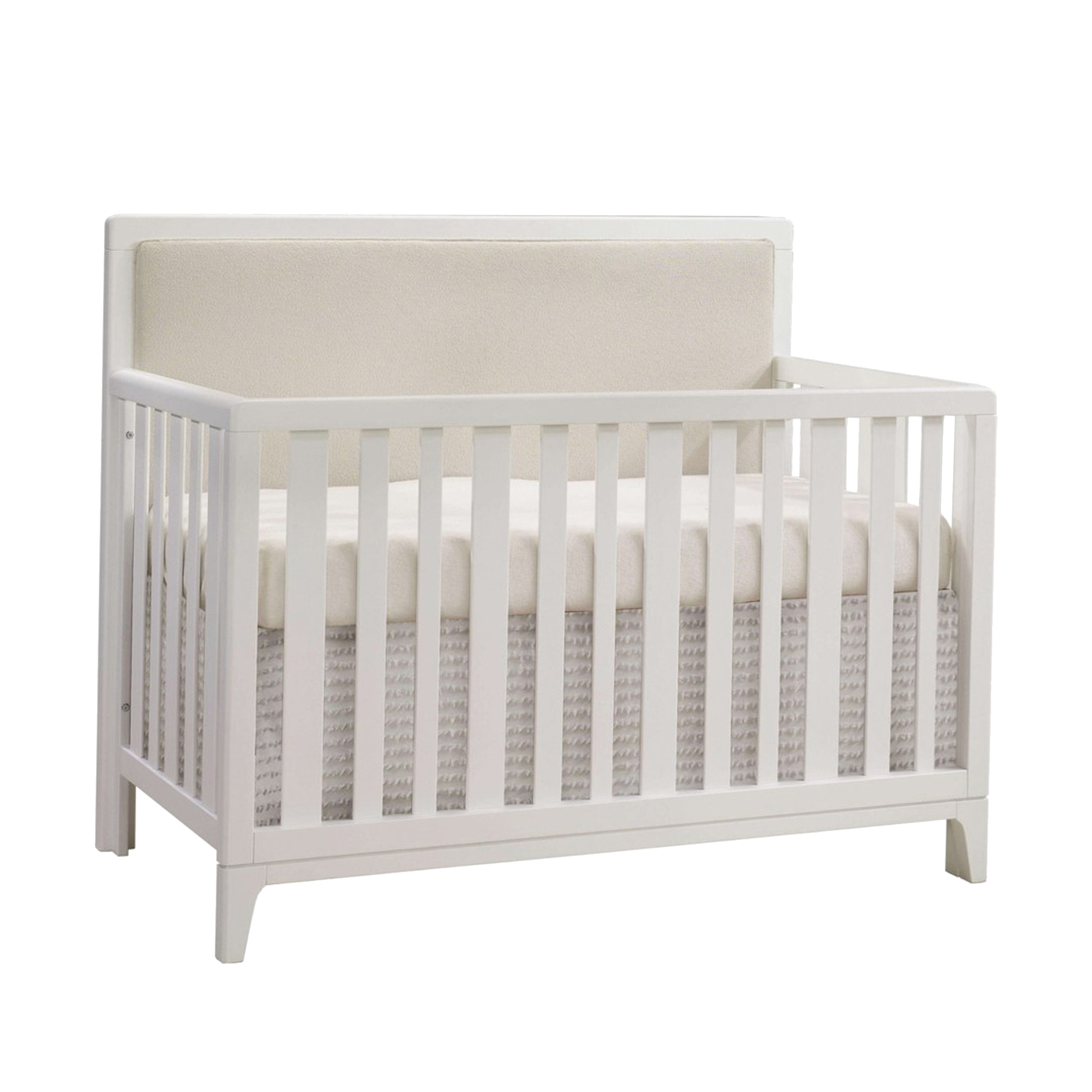 Lit bébé convertible 5 en 1 NATART Kyoto avec panneau rembourré Talc