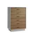 NATART Como Chest 6 Drawer Dresser Rustic OAK