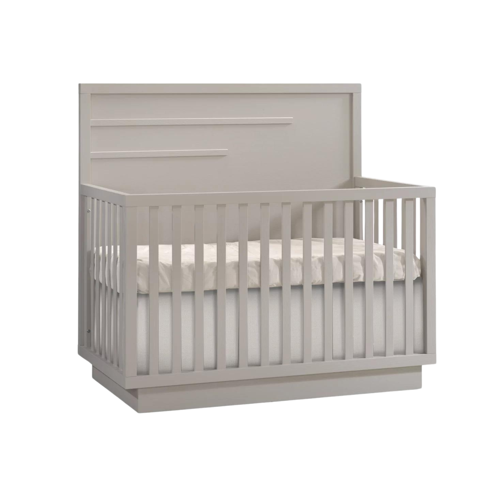 NATART Lit de bébé convertible Como avec moulure horizontale