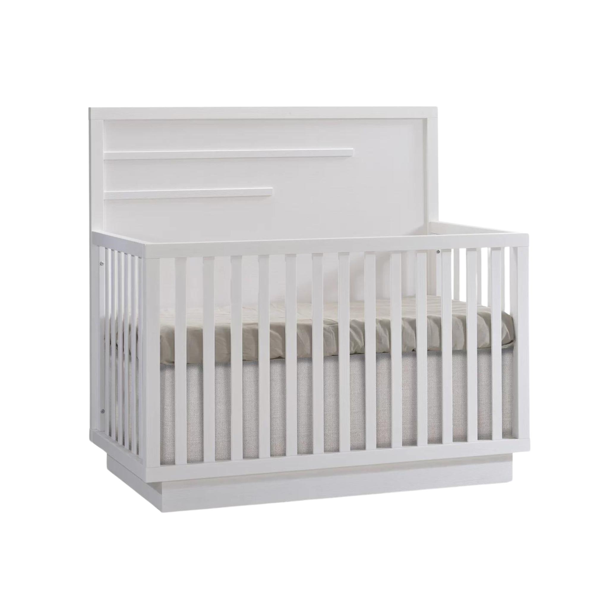 NATART Lit de bébé convertible Como avec moulure horizontale
