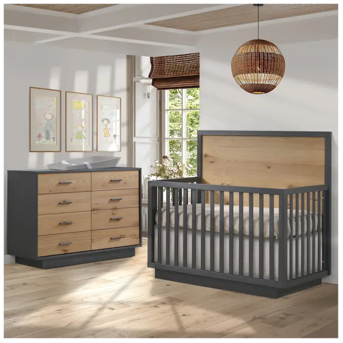 NATART Como Double Dresser 52 8 Drawers Rustic OAK
