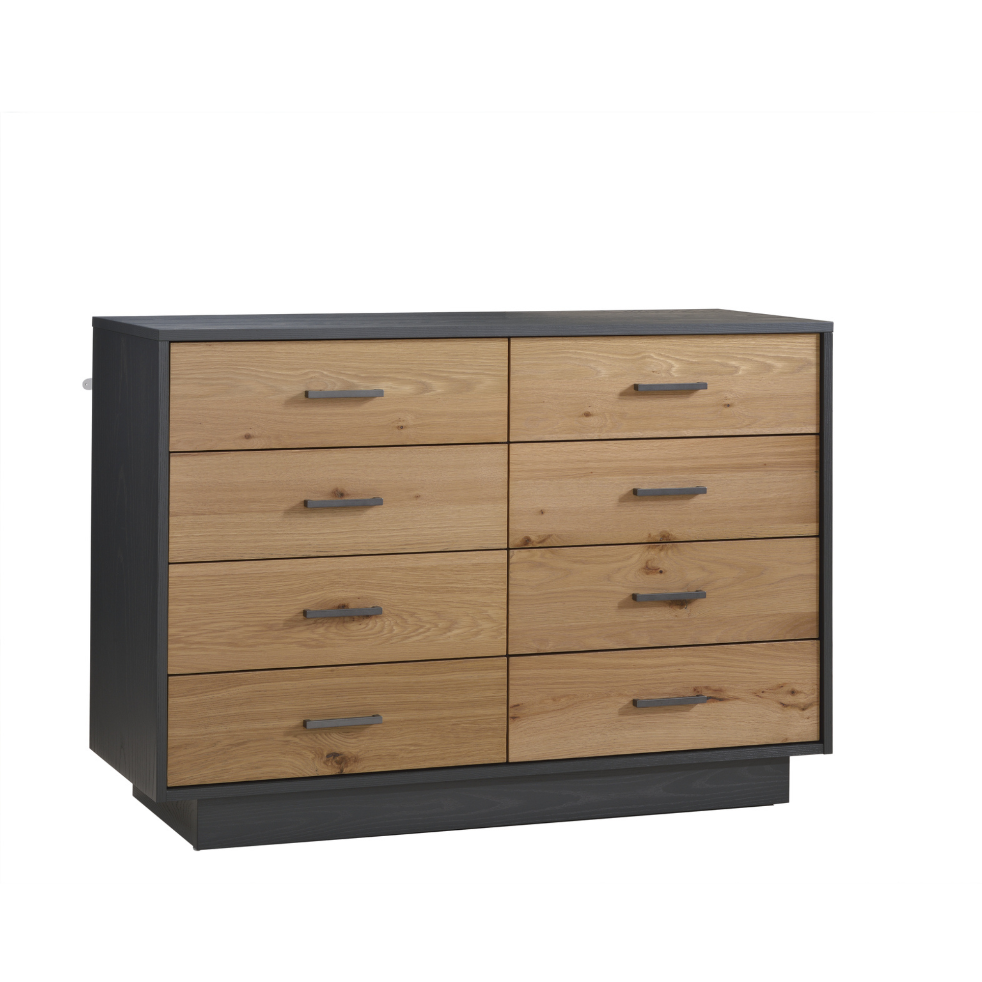 NATART Como Double Dresser 52 8 Drawers Rustic OAK